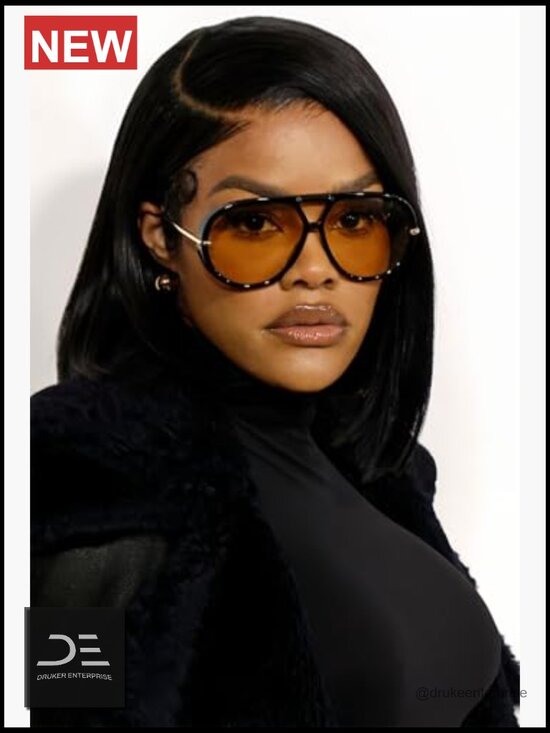 Retro Gold Oversized Aviator Sunglasses Metal Frame UV Protection